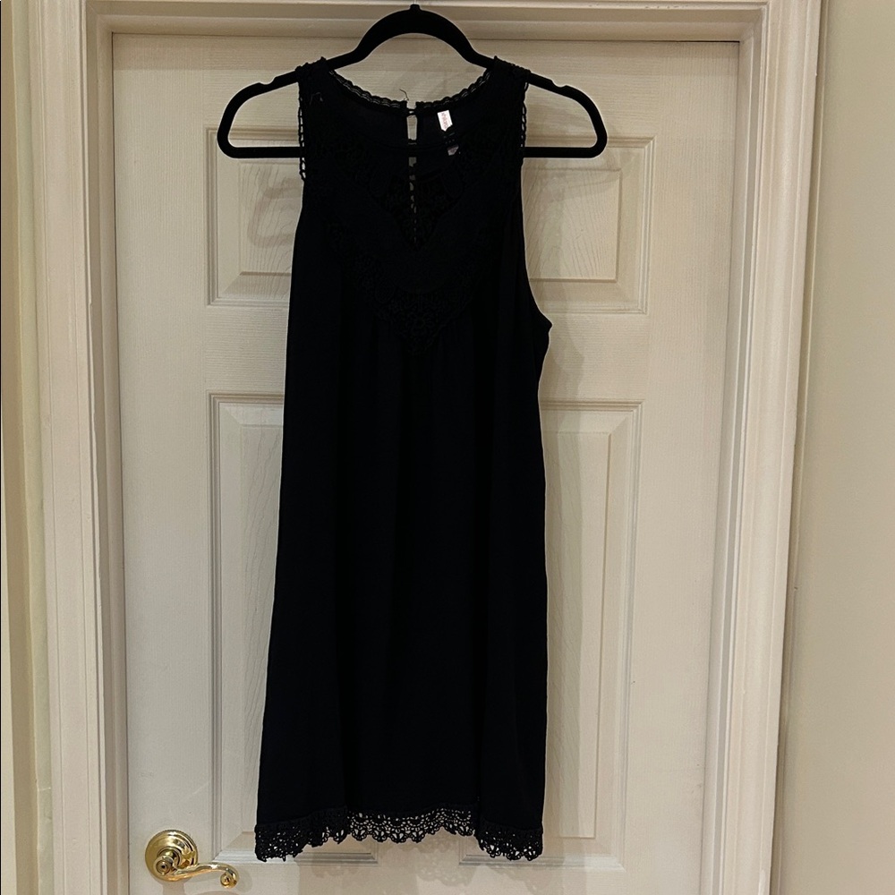 Xhilaration Black Lace Trim Dress Juniors XXL